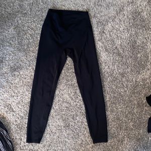 black ankle cut leggings